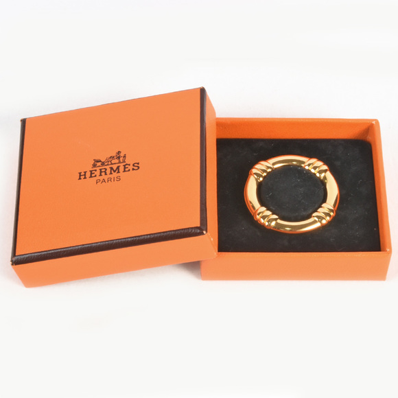 HERMES Bouet Scarf Ring GP Gold ITXJ03UF1B5C - Picture 4 of 4